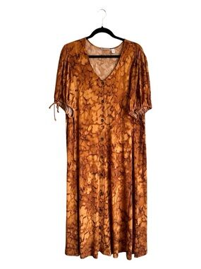 susan graver printed liquid knit maxi dress Susan Graver Regular Printed Burnout Knit Sleeveless Maxi Dress Neutral XXS  New